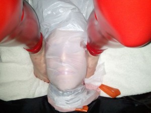 Breathplay with plastic bag