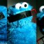 Cookie Monster in bondage