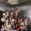 Toilet scene featuring 22 women and 1 guy Toilet scene featuring 22 women and 1 guy